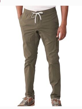 Vuori Ripstop‎ Climber Pants Mens Small Olive Green Organic Cotton Stretch SZ L